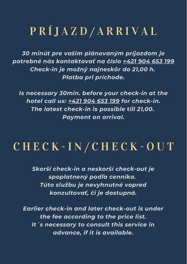 Garni Hotel S.O.G.* * * Тренчин Экстерьер фото
